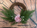 Medium wreath with pink peony