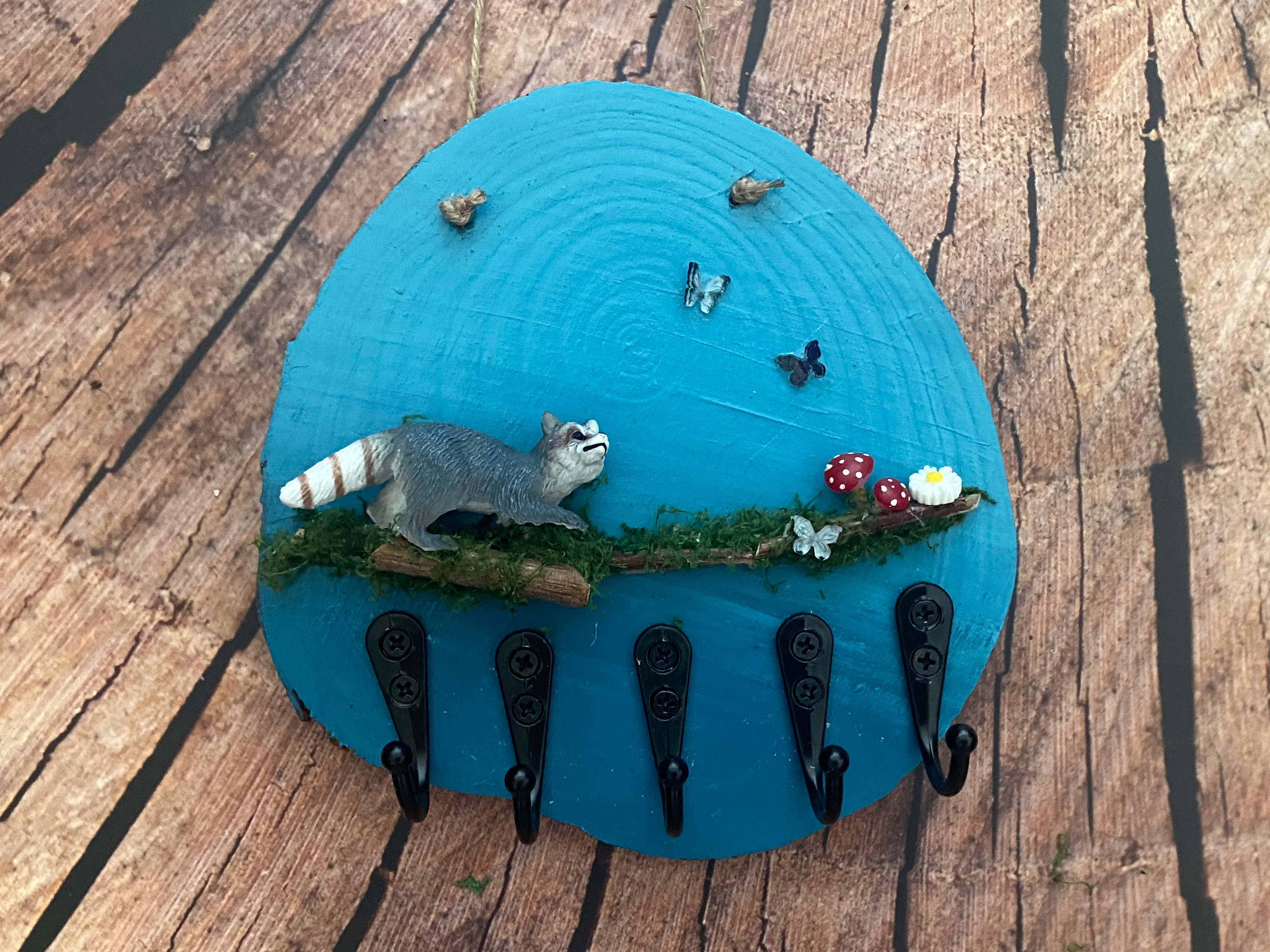 Blue 5 key hook
