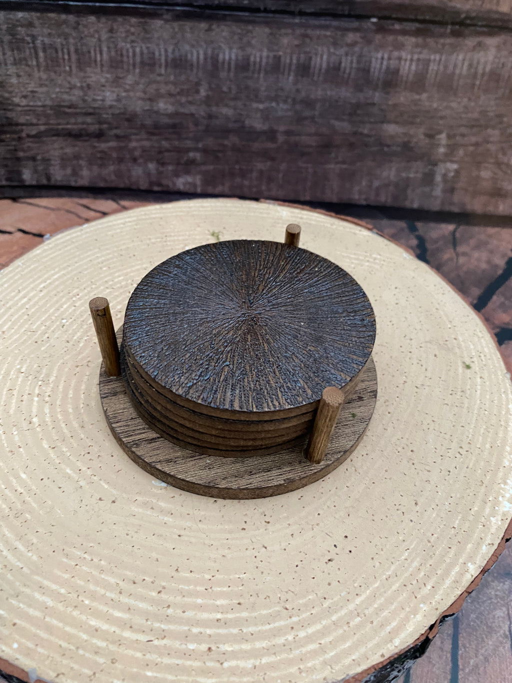 Mushroom coasters set of 6