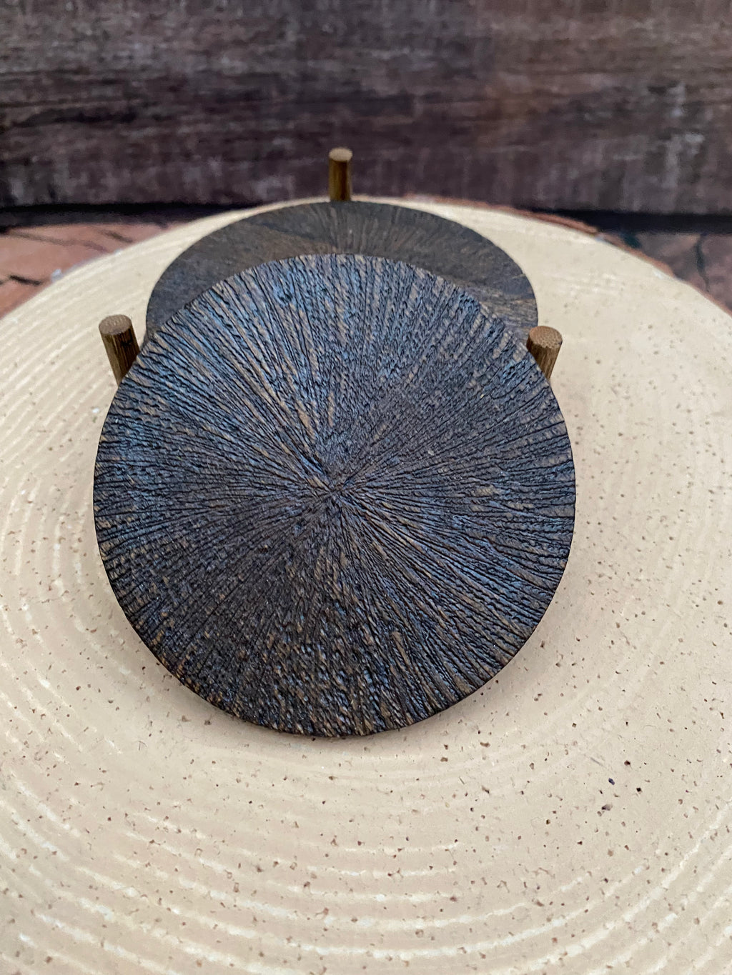Mushroom coasters set of 6
