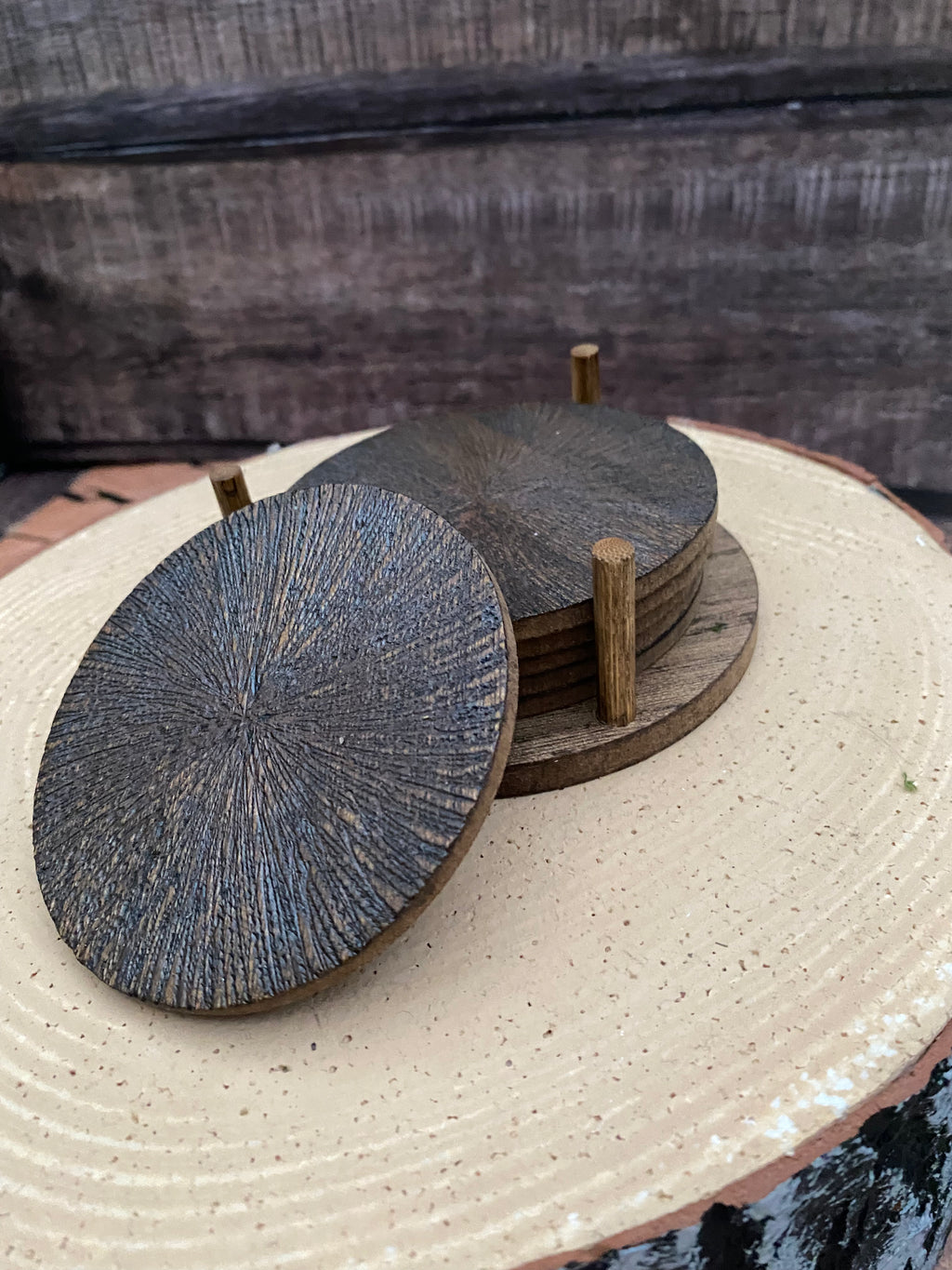 Mushroom coasters set of 6