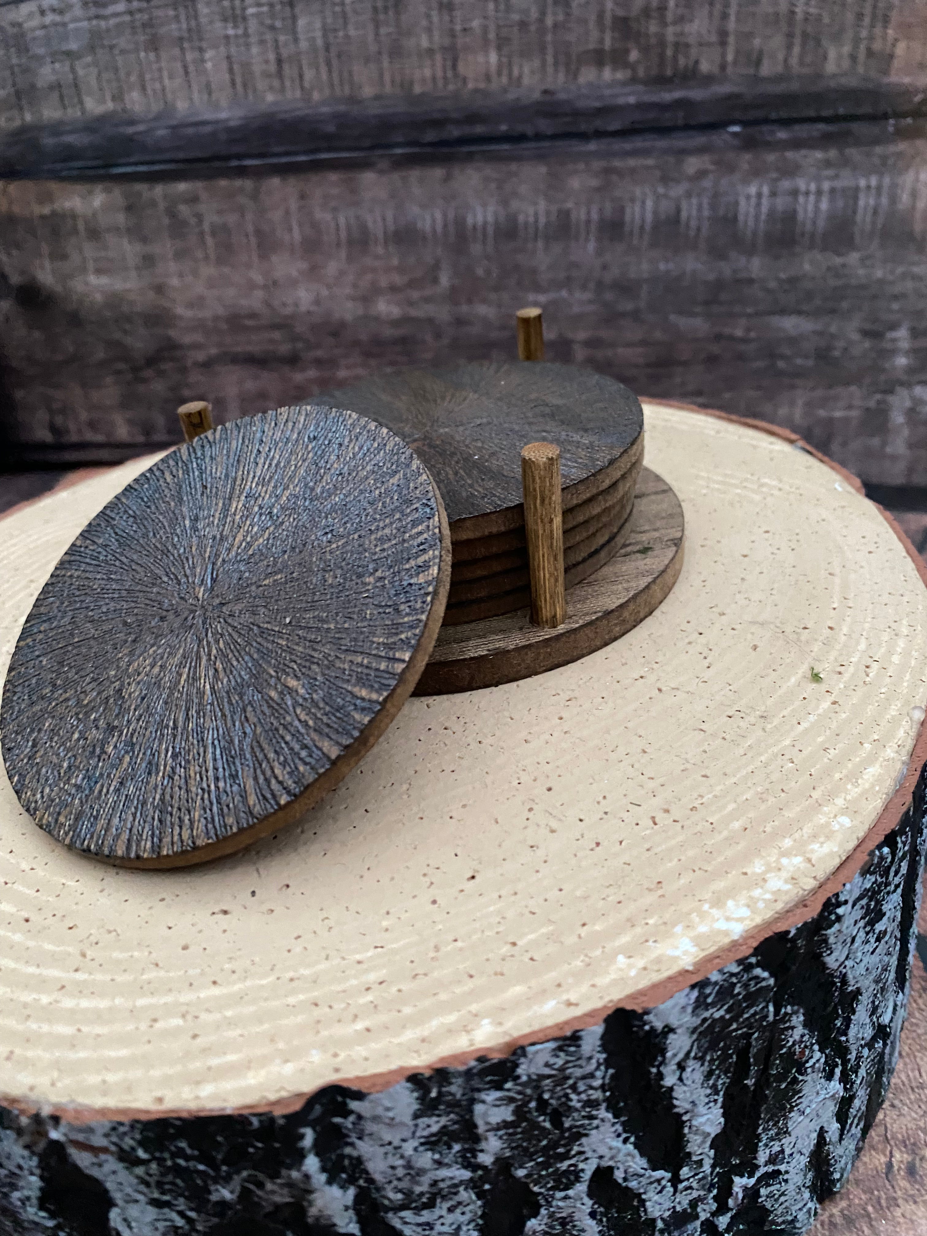 Mushroom coasters set of 6