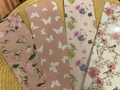 Pretty in pink floral bookmarks