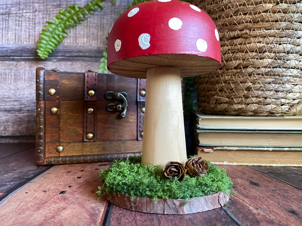 Red Fairytale Toadstool - 14cm