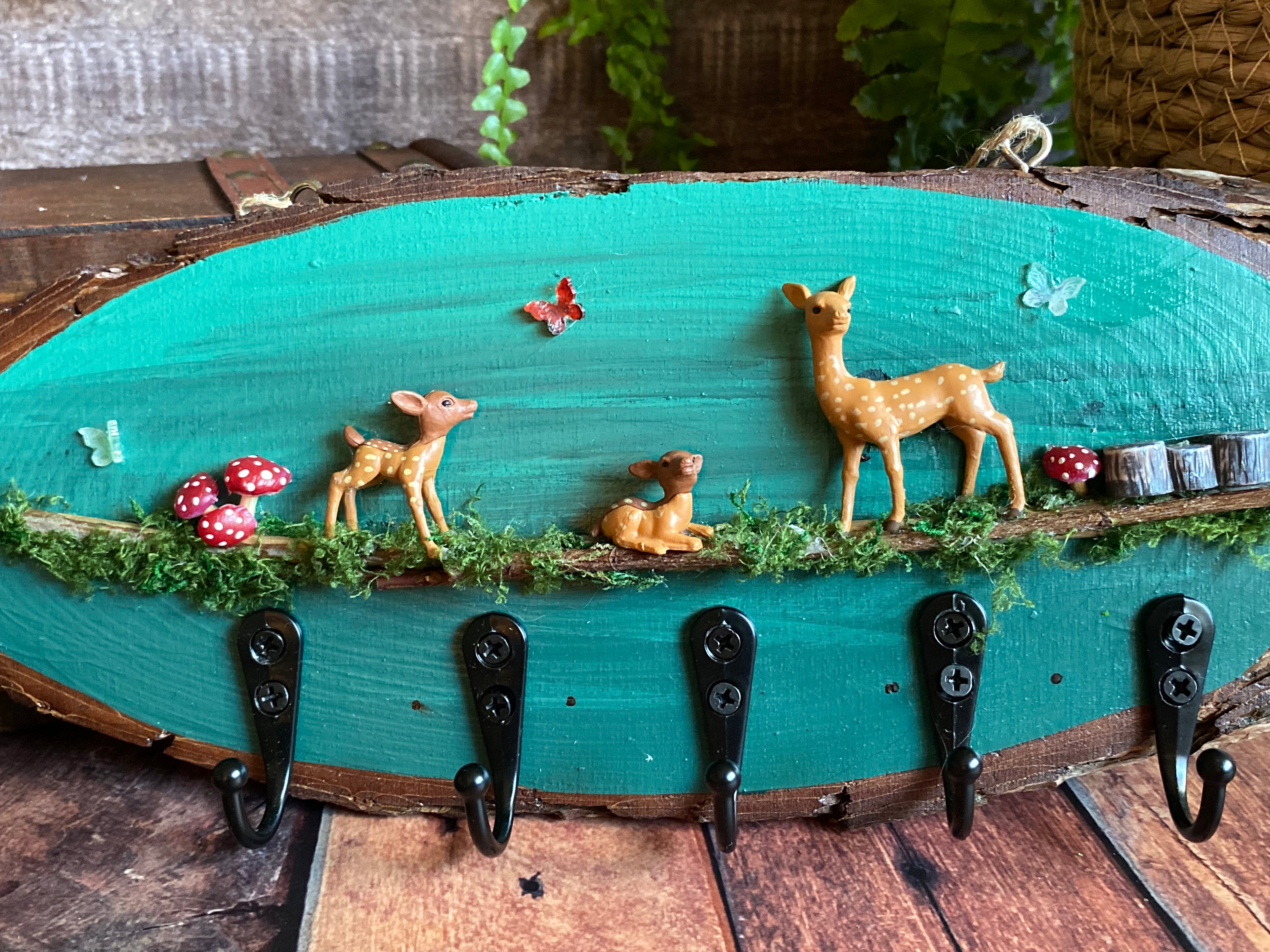 Fawn and flutterby hooks