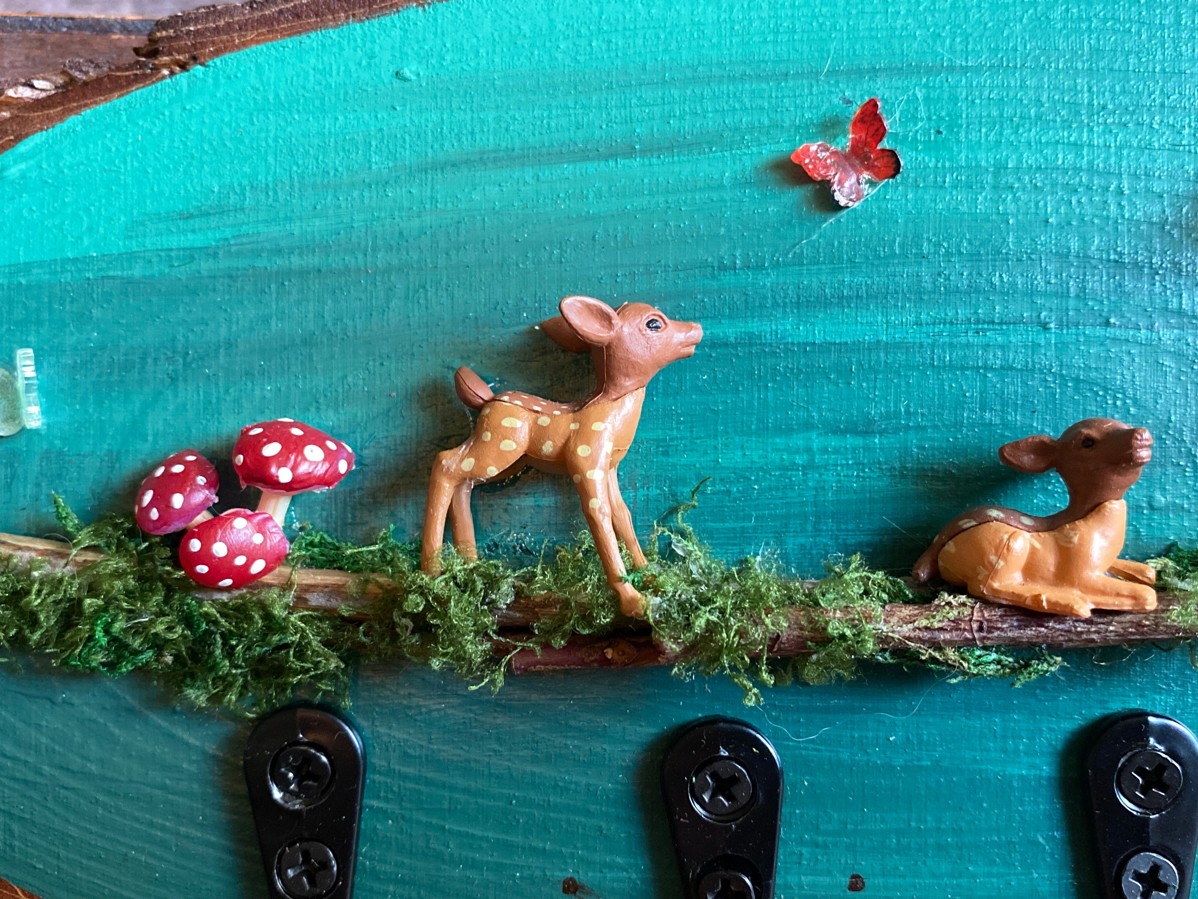 Fawn and flutterby hooks