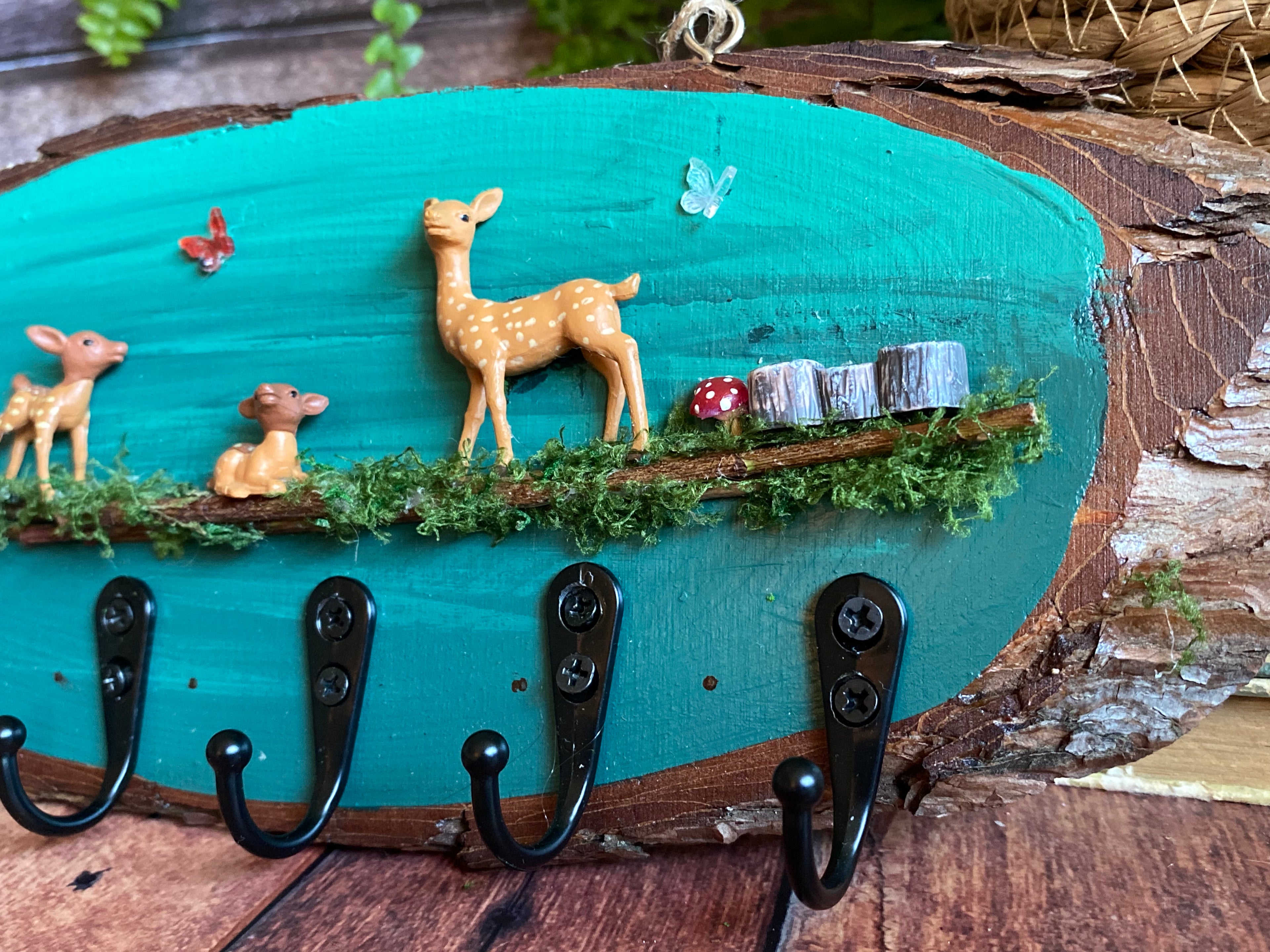 Fawn and flutterby hooks