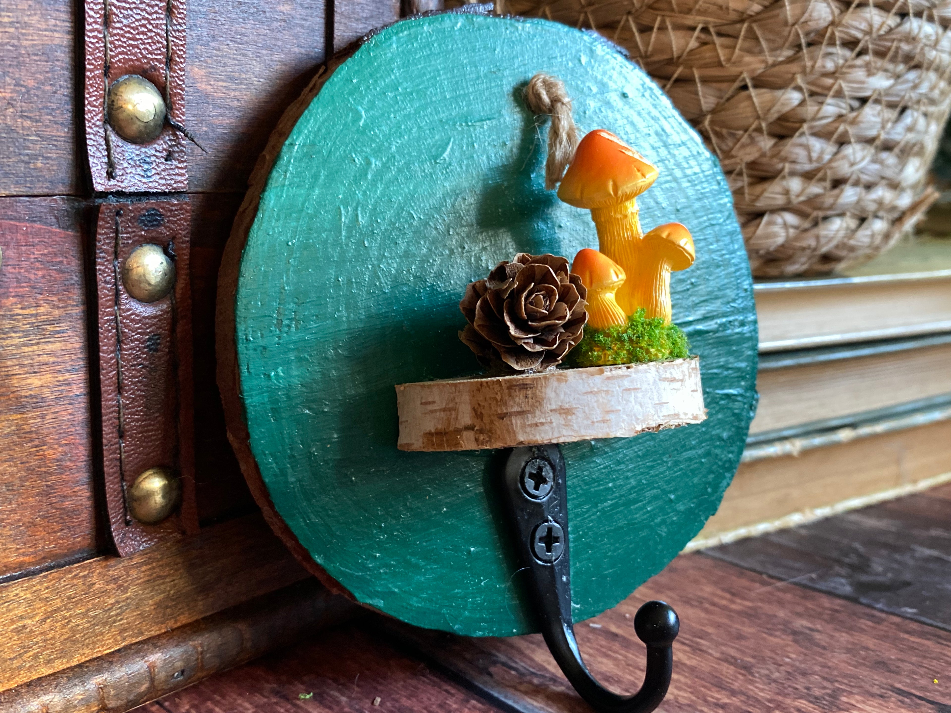 Teal sky and mushroom hook